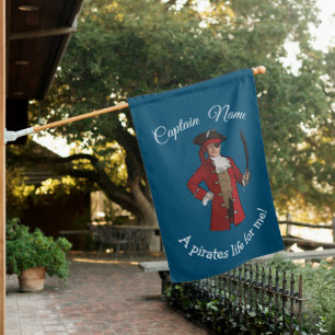 Pirate Boy Nautical House Flag