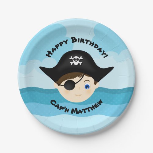 Pirate Boy Paper Plates