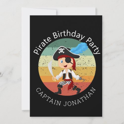 Pirate Boy Party Card