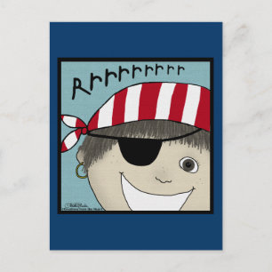 Pirate Boy Rrrrrr Postcard