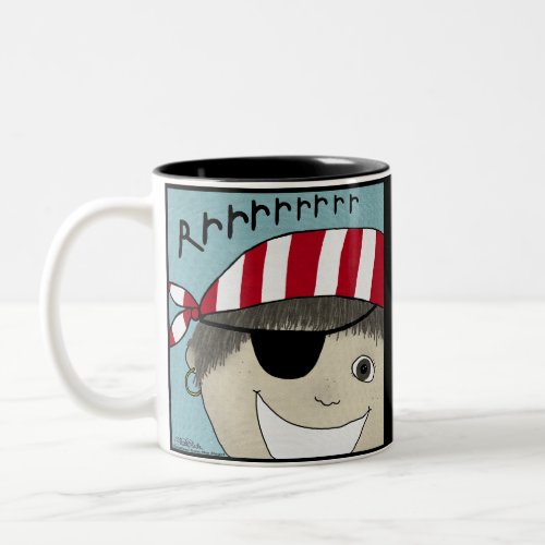 Pirate Boy Rrrrrr Two_Tone Coffee Mug