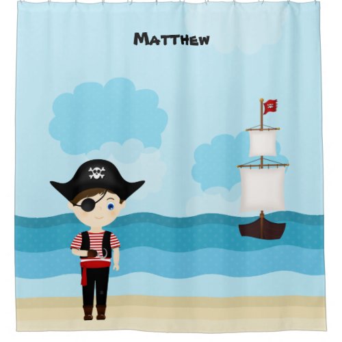Pirate Boy Shower Curtain