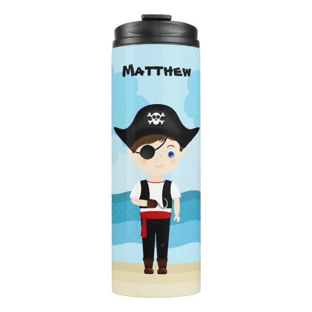 Pirate Boy Thermal Tumbler (Front)