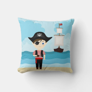 Pirate Boy Throw Pillow