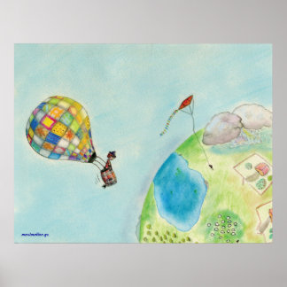 Pirate Boy Travels Around the Earth Poster