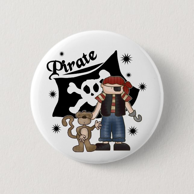 Pirate Boy with  Monkey Button (Front)