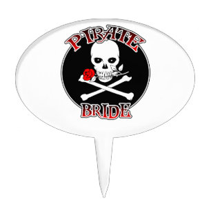 Pirate Bride Cake Topper