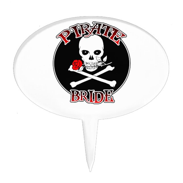 Pirate Bride Cake Topper (Front)