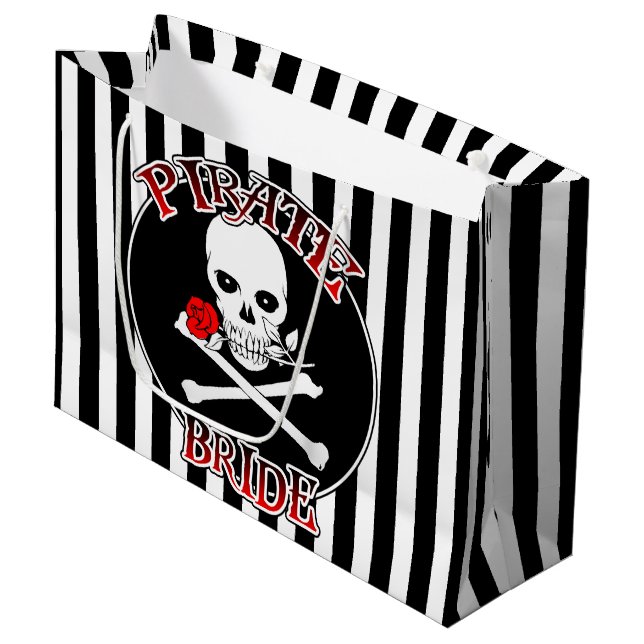Pirate Bride Large Gift Bag (Front Angled)
