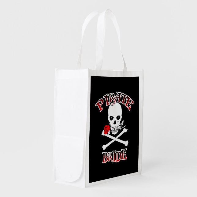 Pirate Bride Reusable Shopping Bag (Front Side)