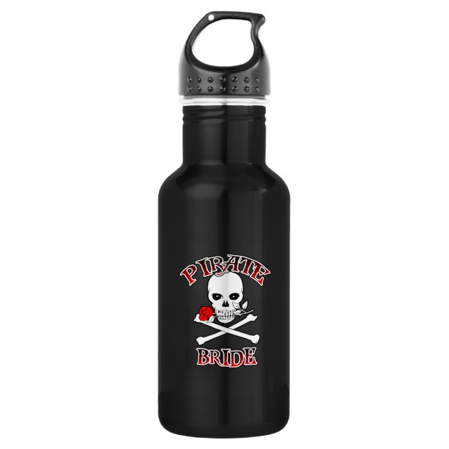 Pirate Bride Stainless Steel Water Bottle (Front)