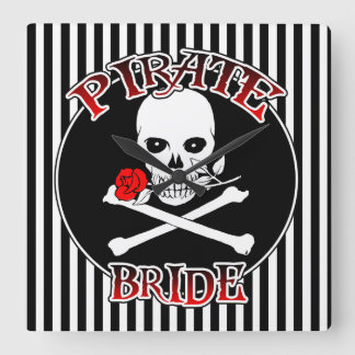 Pirate Bride Wall Clock