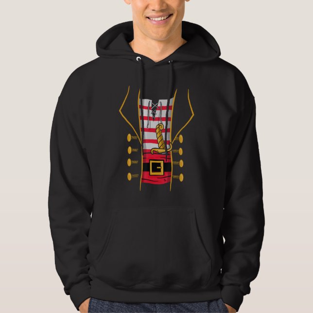 Pirate Buccaneer Costume Last Minute Carnival Part Hoodie (Front)