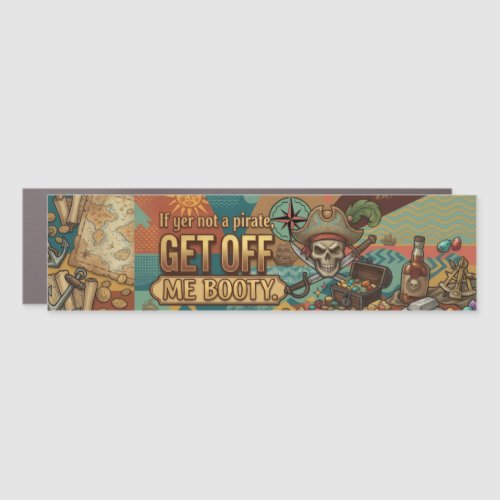 Pirate Bumper Car Magnet