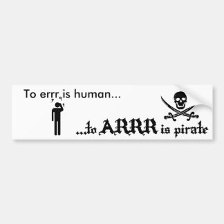 Pirate Bumper Sticker