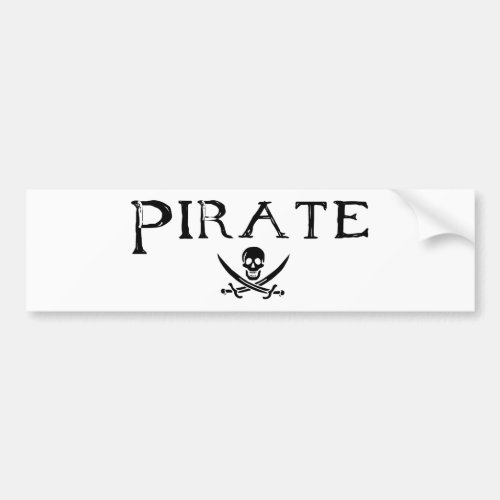 Pirate Bumper Sticker