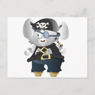 Pirate Bunny Postcard