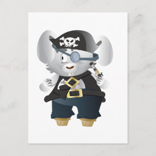 Pirate Bunny Postcard
