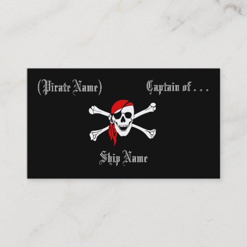 Pirate BusinessProfile Card