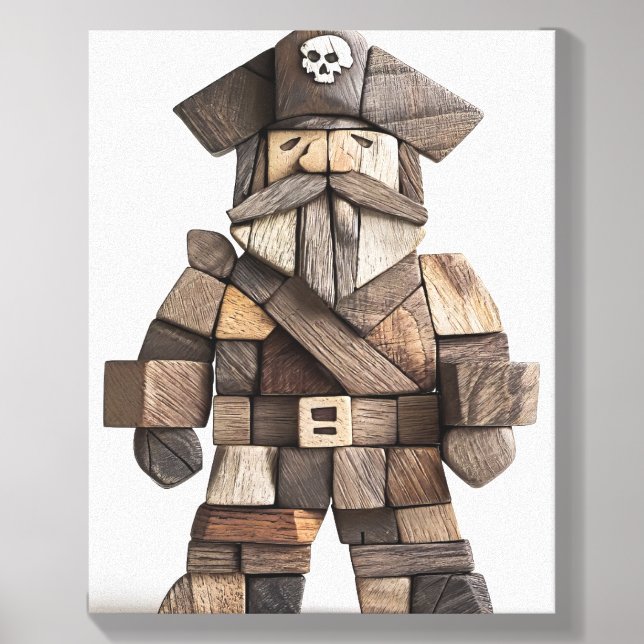 PIrate  Canvas Photo Tile (Front Set)