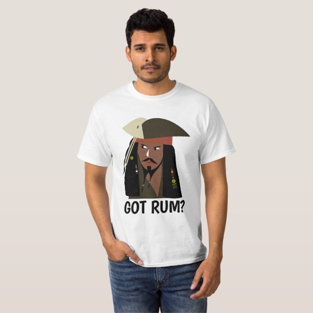PIRATE CAPTAIN DAD GOT RUM? T-SHIRTS (Front Full)