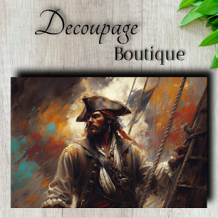 Pirate Captain Decoupage Tissue Paper