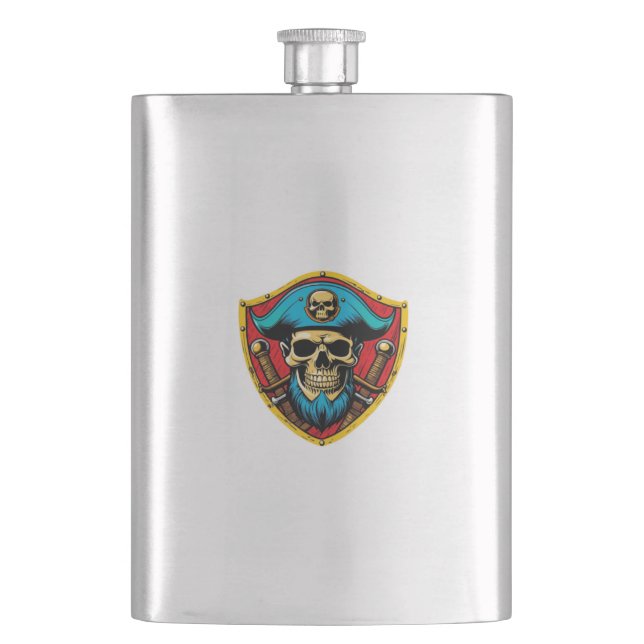 Pirate Captain Flask (Front)