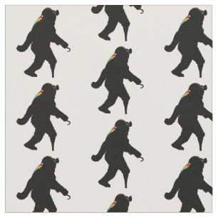 Pirate Captain Hook Hand Sasquatch  Fabric