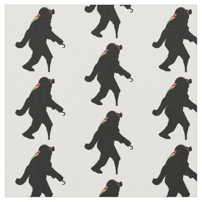  Pirate Captain Hook Hand Sasquatch  Fabric (Close Up)
