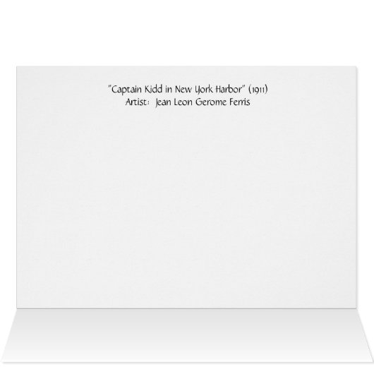 Pirate Captain Kidd in NY Harbor (Inside Horizontal (Top))