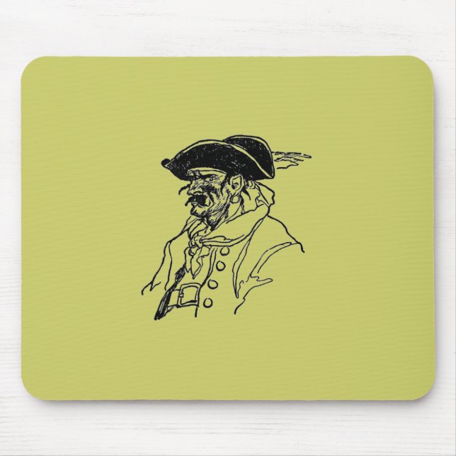 Pirate Captain Mouse Pad (Front)