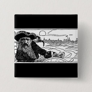 Pirate Captain Pinback Button