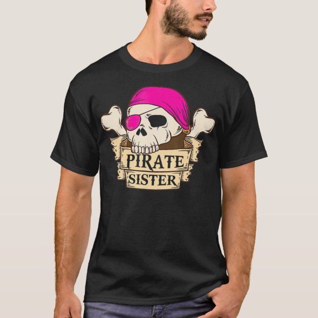 Pirate Captain Sister shirt Pirate Sister Hallowee (Front)