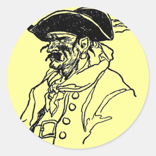 Pirate Captain Sticker (Front)