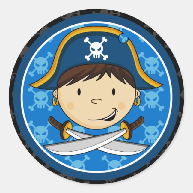 Pirate Captain Sticker Sheet (Front)