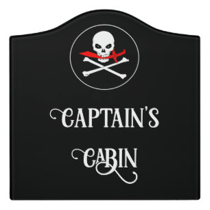 Pirate Captain's Cabin Door Sign