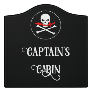 Pirate Captain's Cabin Door Sign