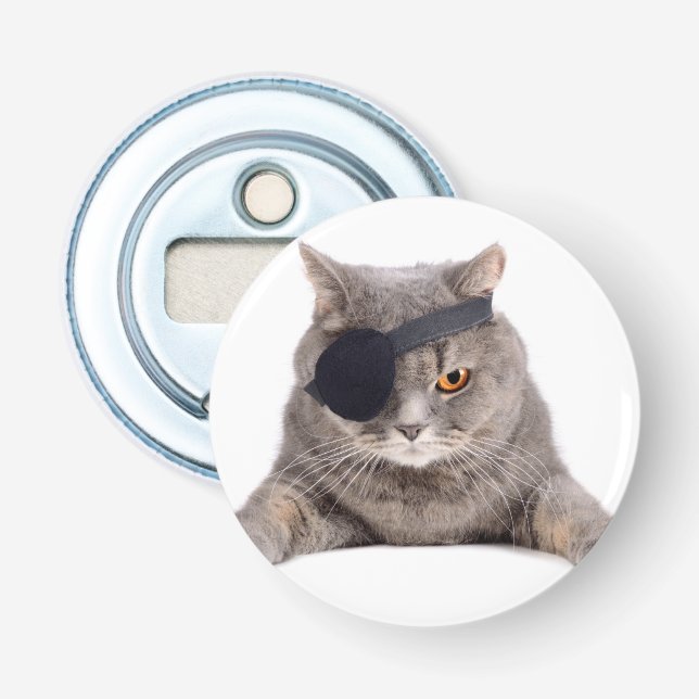 Pirate Cat Bottle Opener (Front)