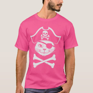 Pirate Cat Crossbones Cat Lover Cats Kitten Owner T-Shirt