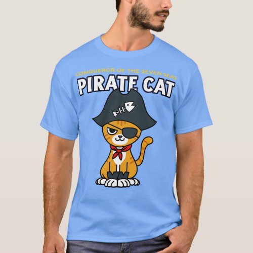 Pirate Cat Cute T_Shirt