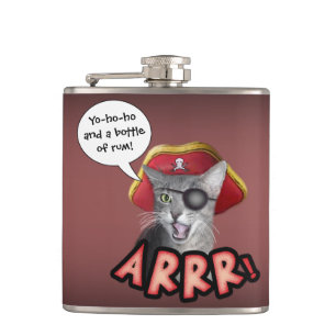 Pirate Cat Flask