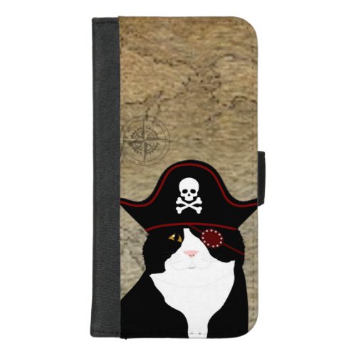 Pirate Cat iPhone Wallet Case