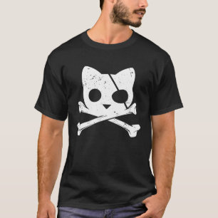 Pirate Cat Skull & Crossbones Men Women or Kids Ha T-Shirt