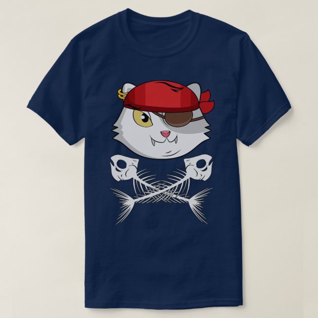 Pirate Cat T-Shirt (Design Front)