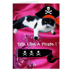 PIRATE CAT ,Talk Like A Pirate Day Cards