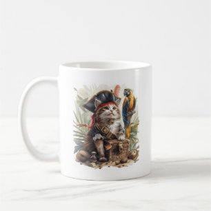 Pirate Cat Treasure Coffee Mug