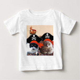 PIRATE CATS ,Talk like a Pirate Day Baby T-Shirt