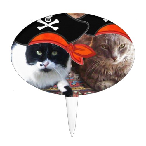 PIRATE CATS Talk like a Pirate Day Cake Topper