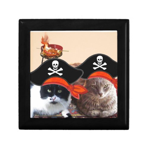 PIRATE CATS Talk like a Pirate Day Keepsake Box