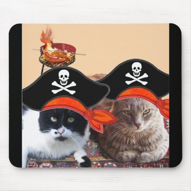 PIRATE CATS ,Talk like a Pirate Day Mouse Pad (Front)